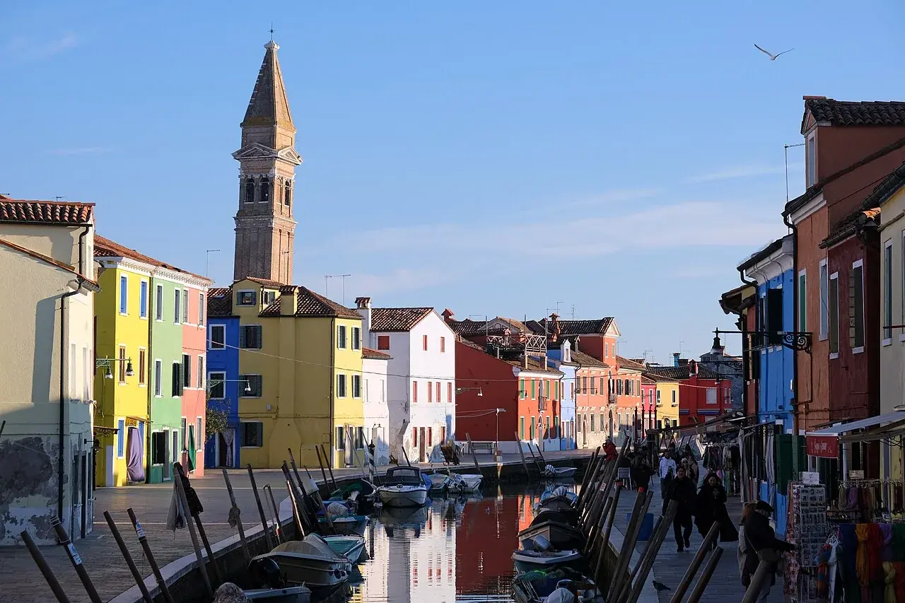 Burano Adasi Renkli Evleri