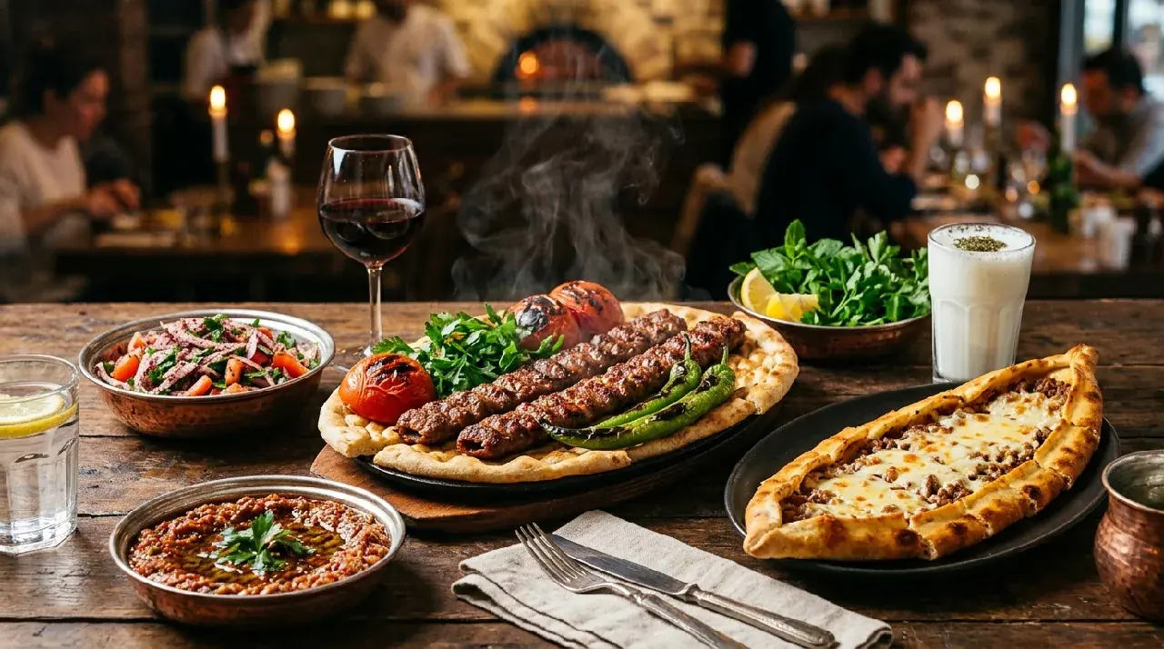 Geleneksel Türk Kebabı ve Pide