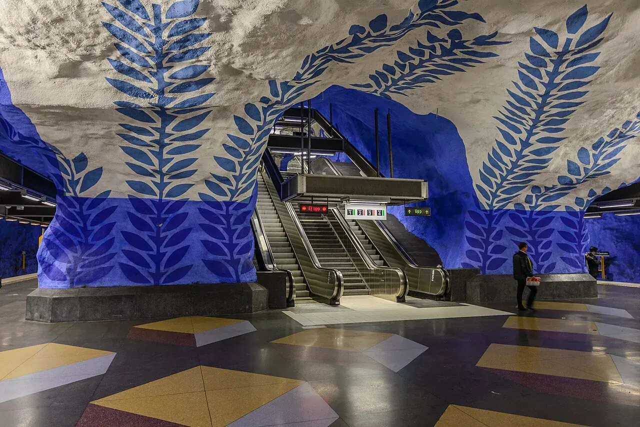Stockholm T Centralen Sanat Metrosu